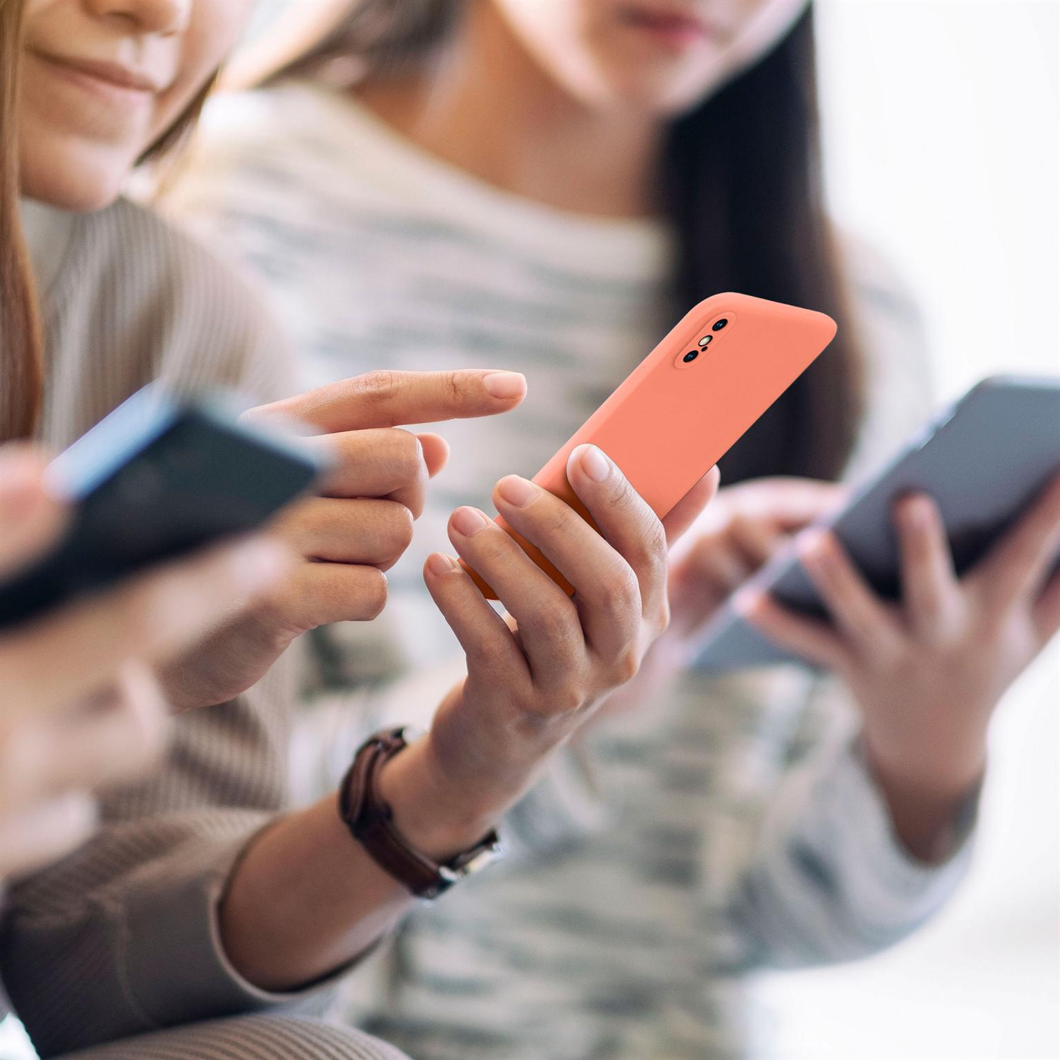 Soft Case für iPhone XS in der Farbe Papaya (Orange)