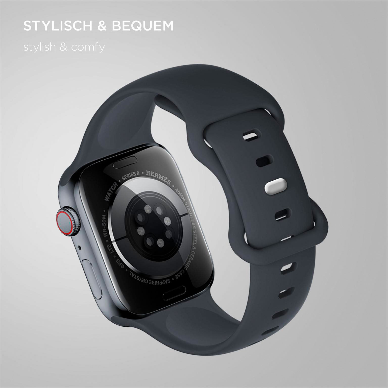 Soft Band für Apple Watch 11 (42mm) in der Farbe Nightfall (Blau)