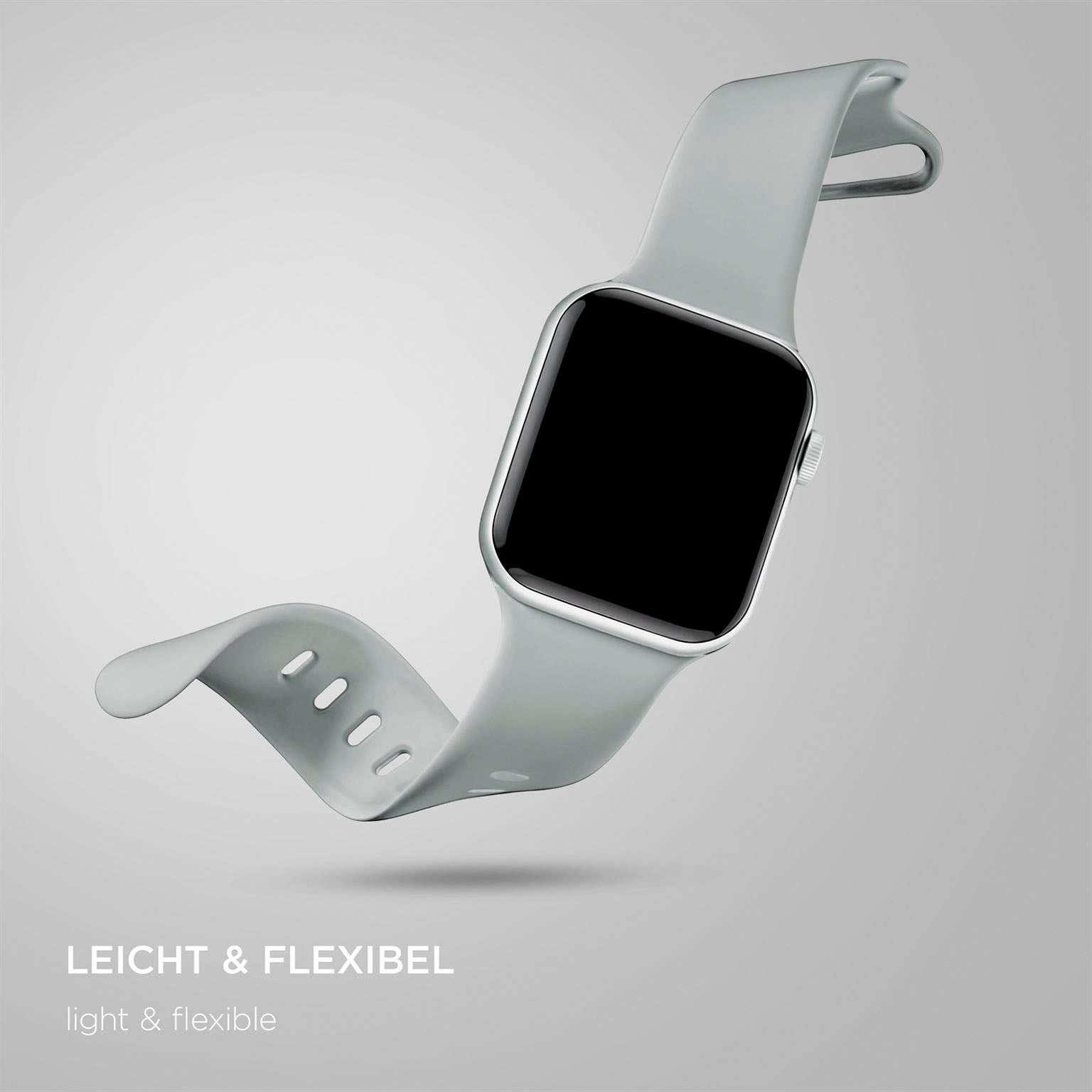 Soft Band für Apple Watch 11 (42mm) in der Farbe Slate Grey (Grau)