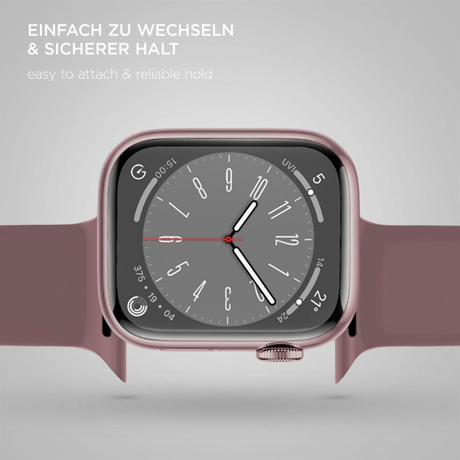 Soft Band für Apple Watch 11 (42mm) in der Farbe Smoky Plum (Braun / Beige)