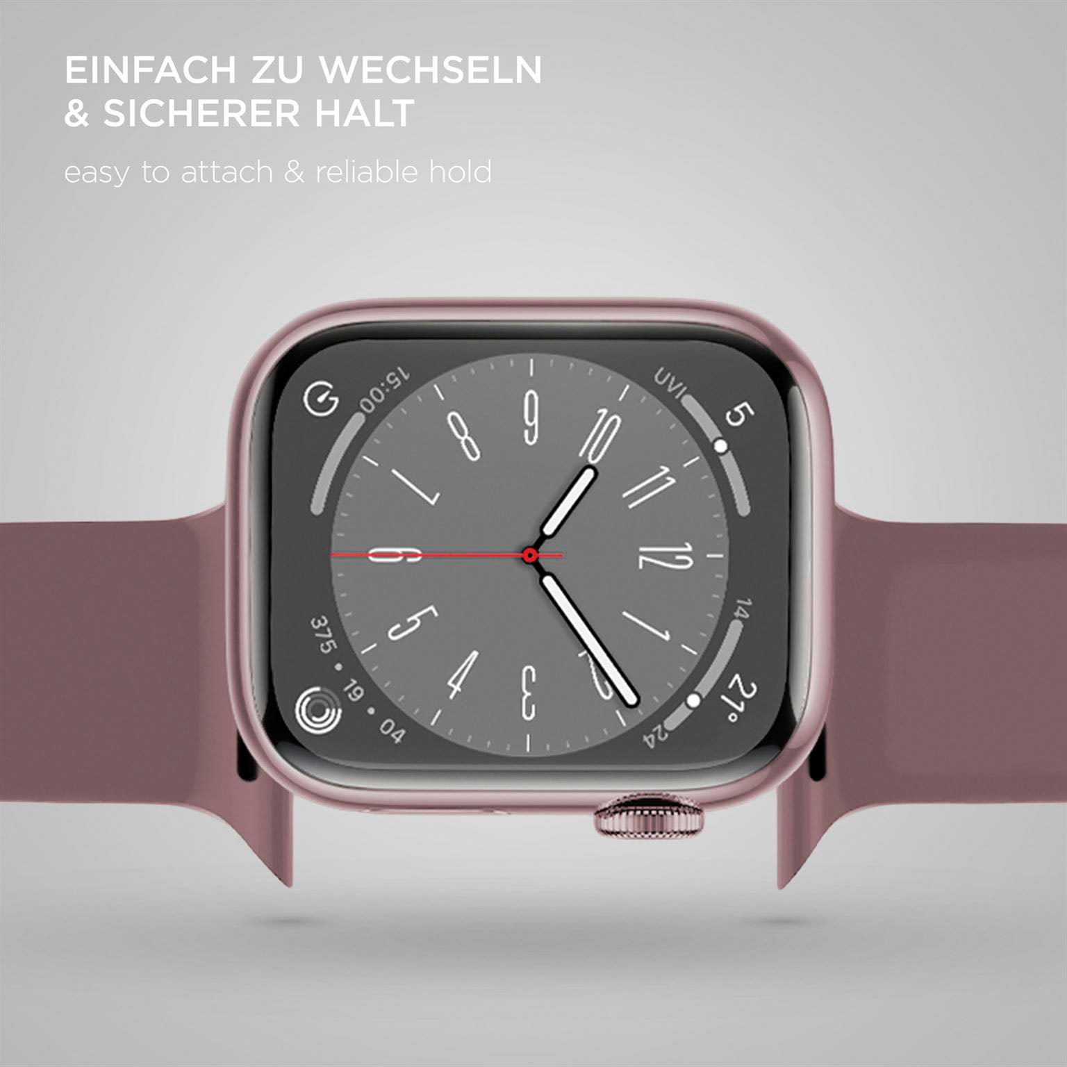 Soft Band für Apple Watch 11 (46mm) in der Farbe Smoky Plum (Braun / Beige)