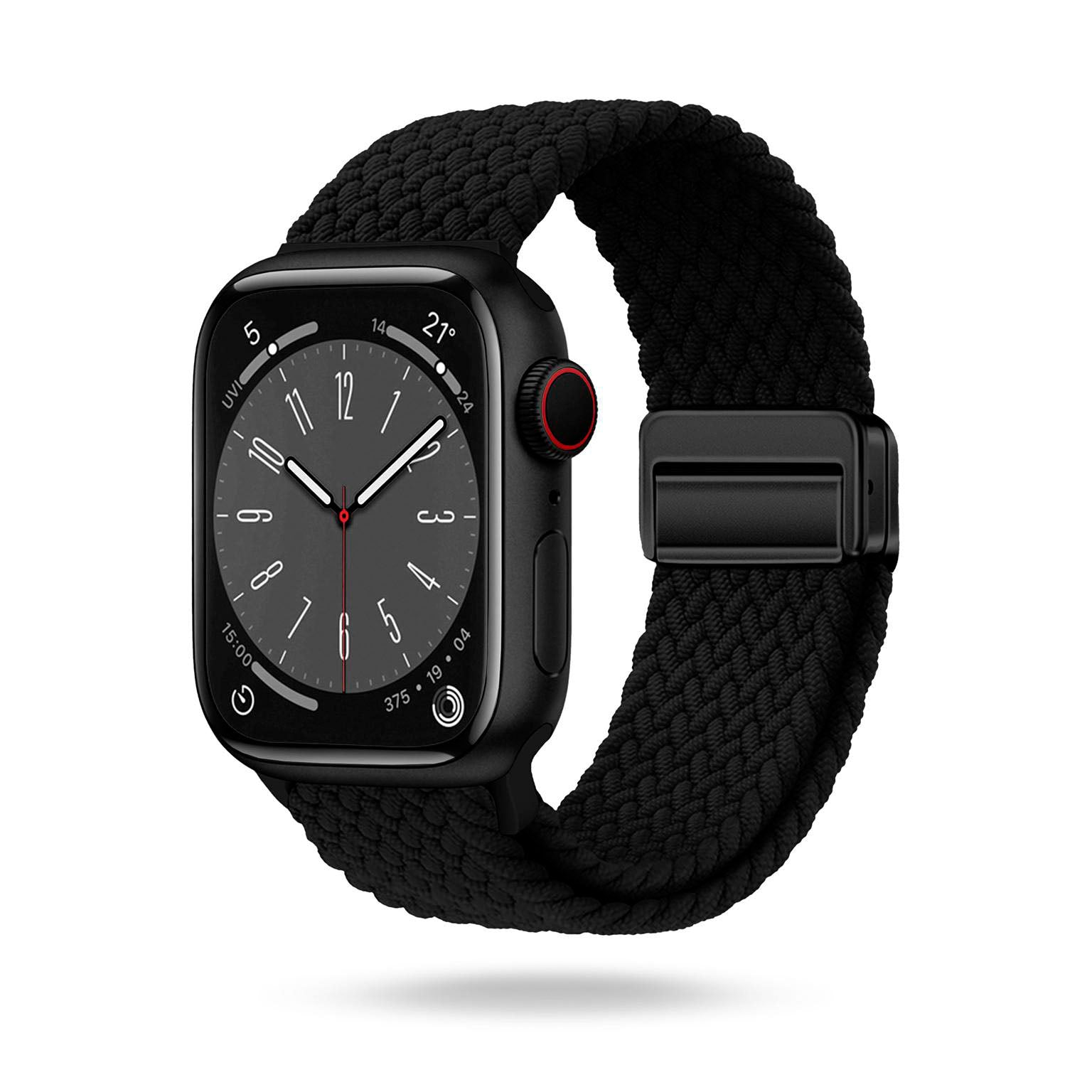 Casual Loop für Apple Watch 11 (46mm) in der Farbe Midnight Black (Schwarz)