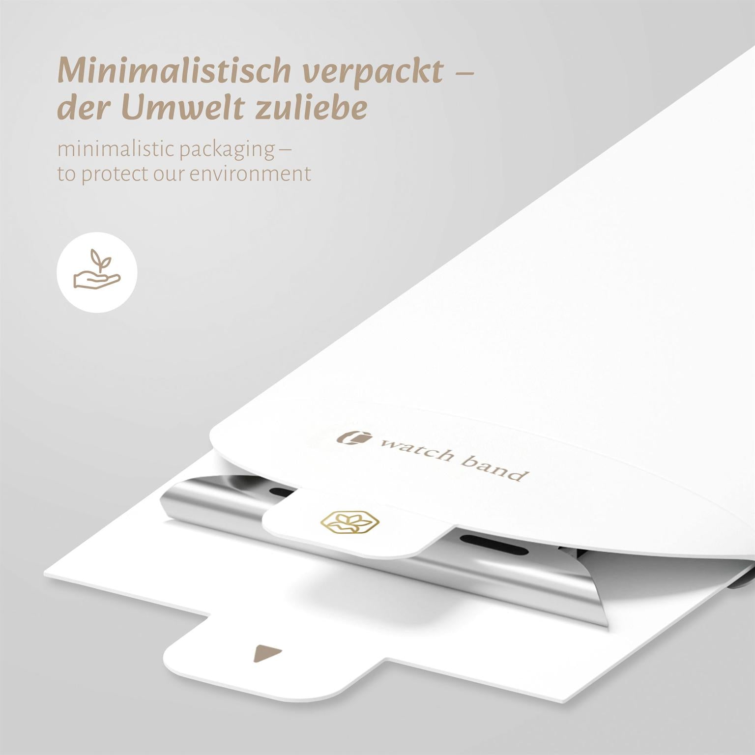 Urban Strap für Apple Watch SE 2 (44mm) in der Farbe Polarstern (Braun / Beige)