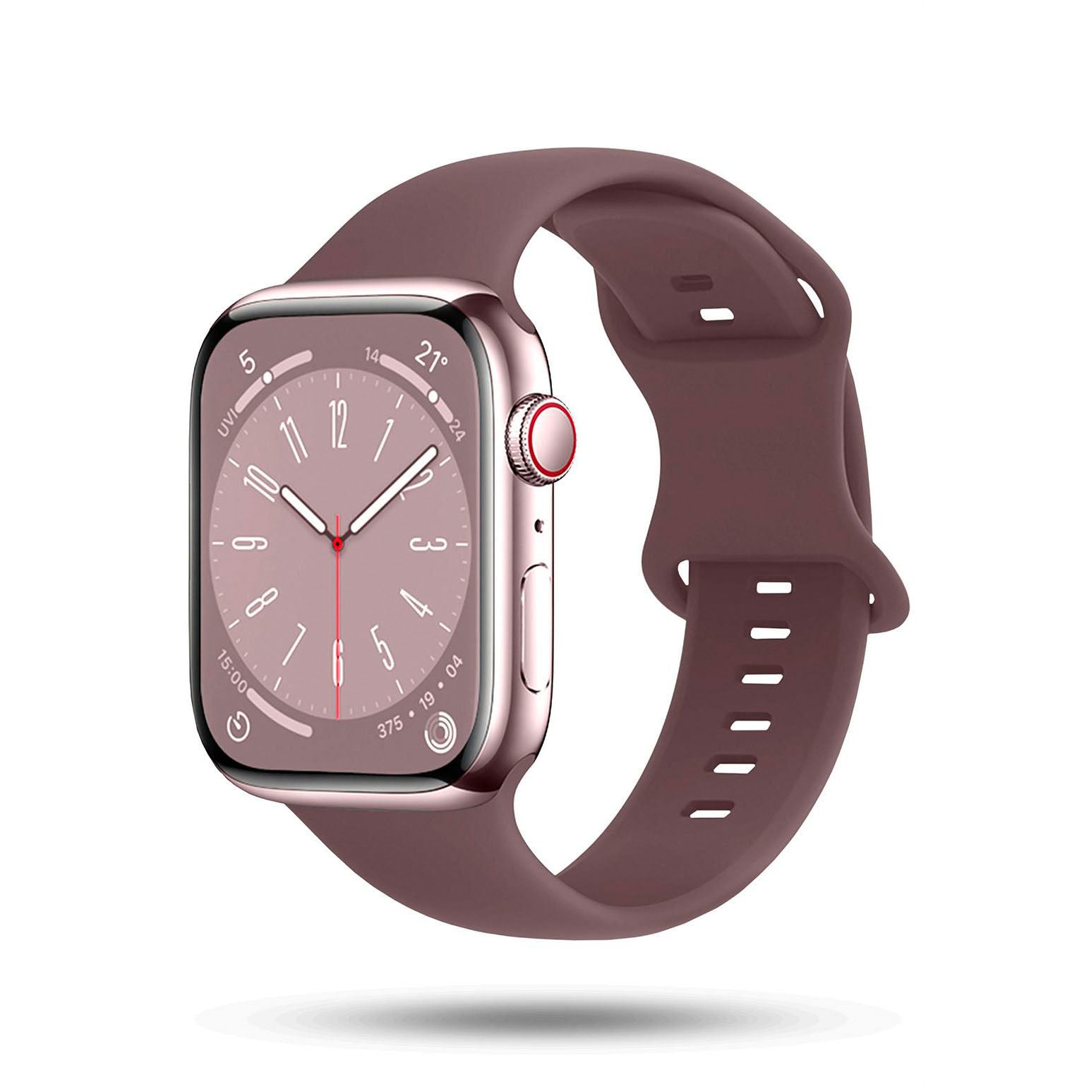Soft Band für Apple Watch SE 3 (40mm) in der Farbe Smoky Plum (Braun / Beige)