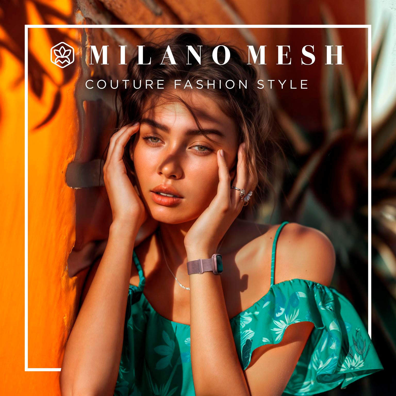 Milano Mesh für Apple Watch SE 3 (40mm) in der Farbe Toscana Rosa (Rosa / Pink)