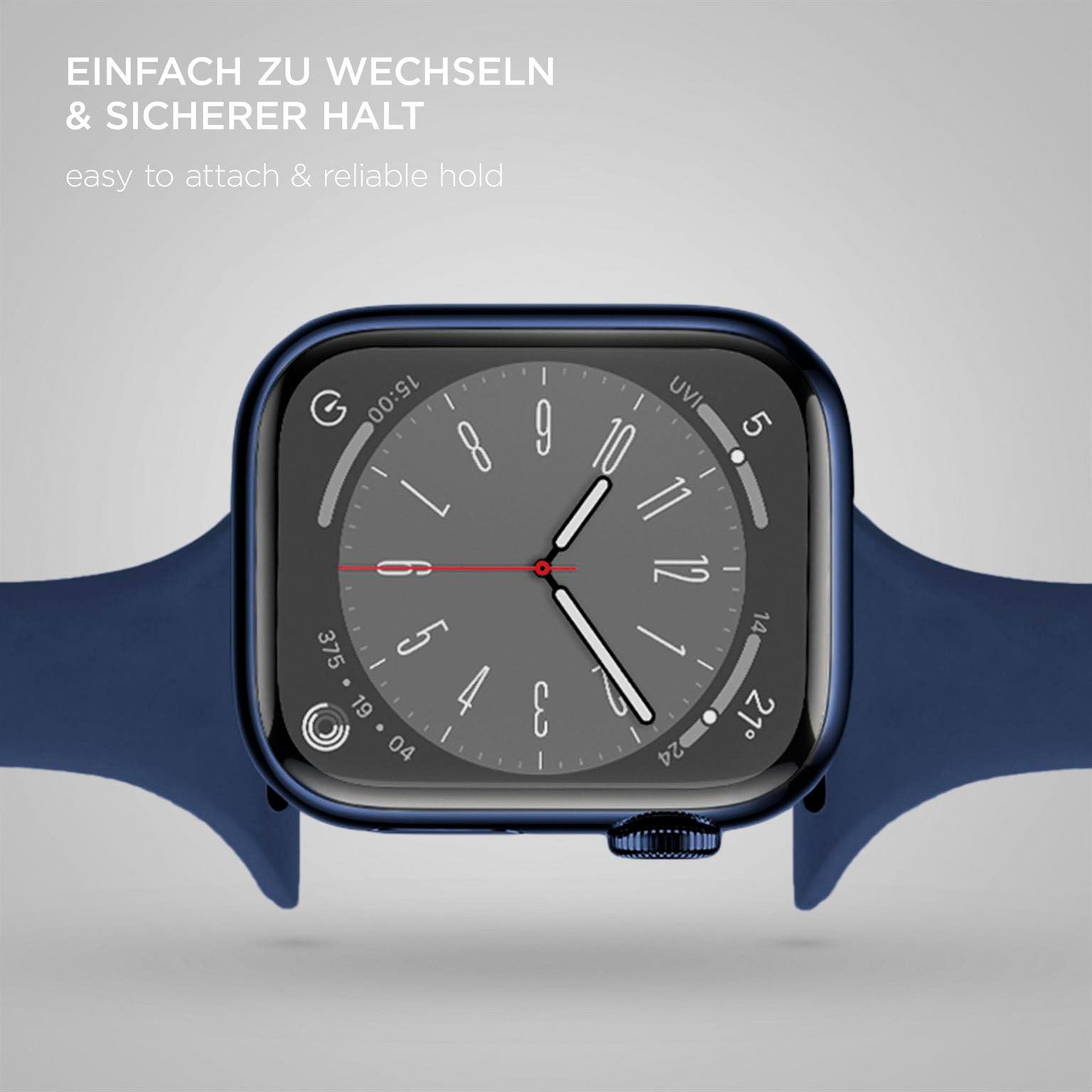 Soft Band Slim für Apple Watch SE 3 (40mm) in der Farbe Ocean Wave (Blau)