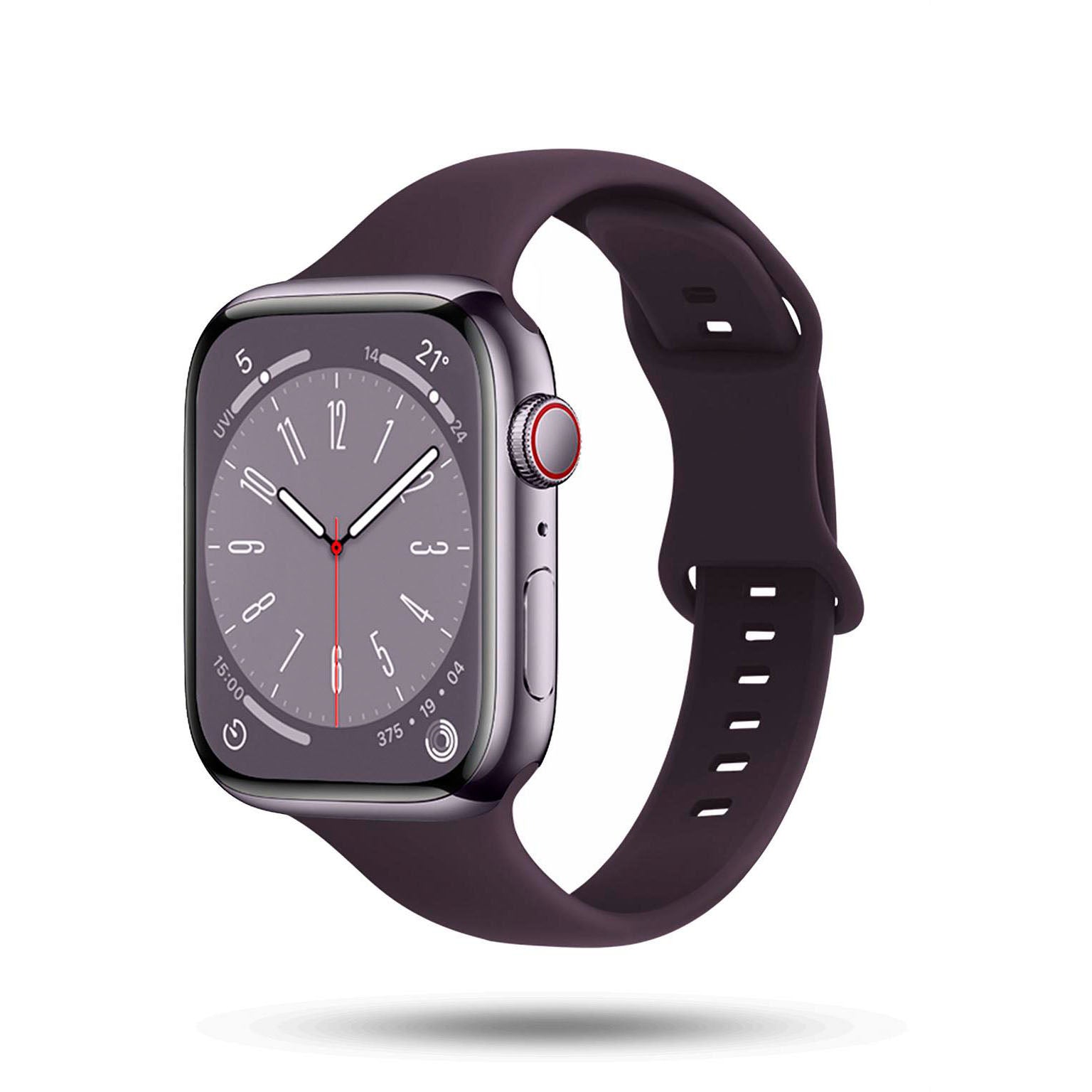 Soft Band Slim für Apple Watch SE 3 (40mm) in der Farbe Cherry Blossom (Lila / Violett)