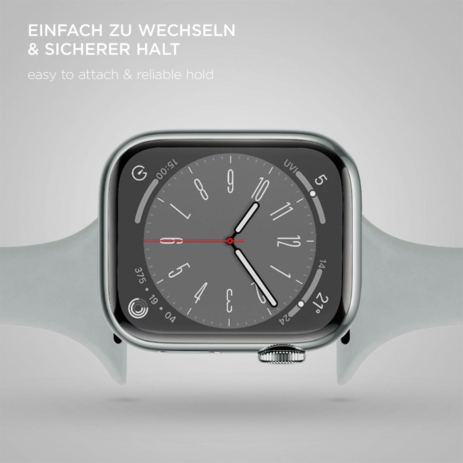 Soft Band Slim für Apple Watch SE 3 (40mm) in der Farbe Slate Grey (Grau)