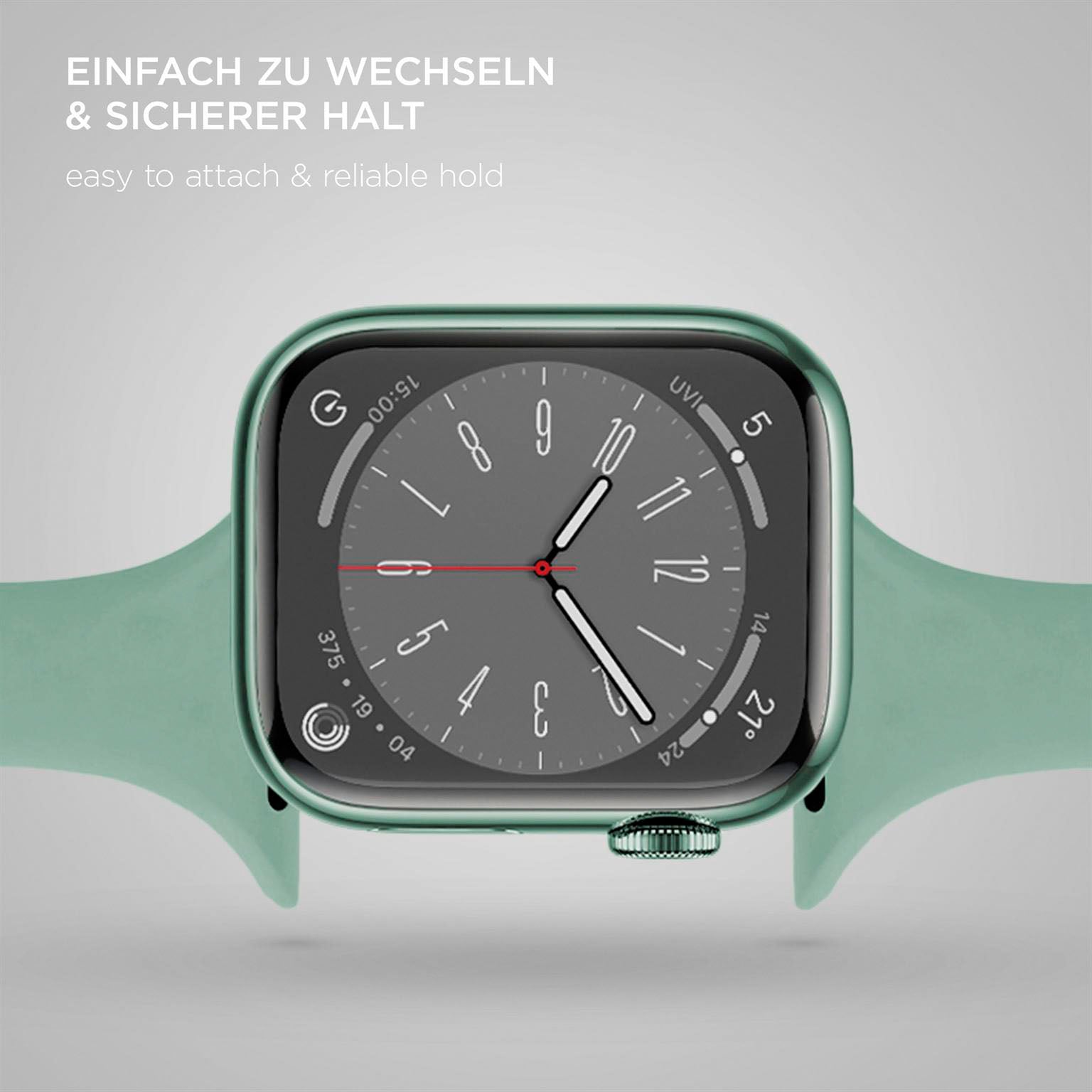 Soft Band Slim für Apple Watch SE 3 (40mm) in der Farbe Mint Whisper (Mint / Türkis)