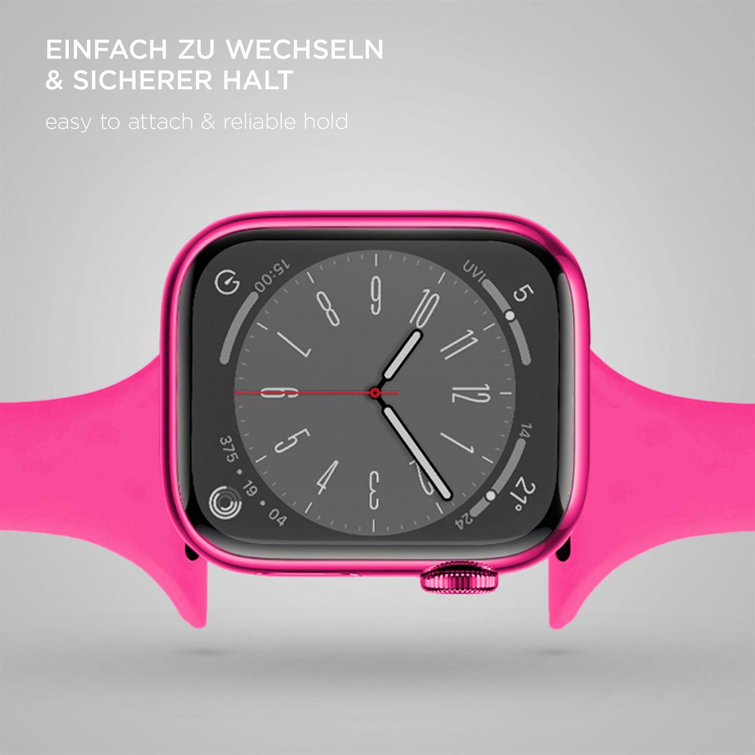 Soft Band Slim für Apple Watch SE 3 (40mm) in der Farbe Candy Pink (Rosa / Pink)