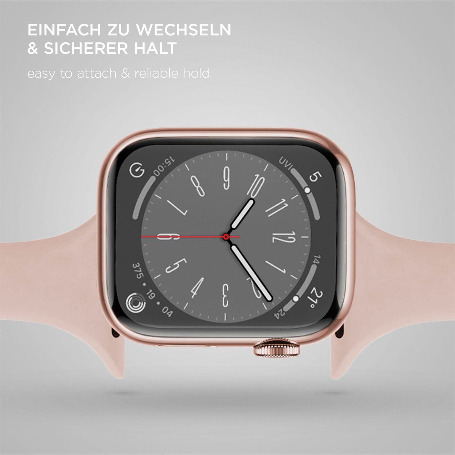 Soft Band Slim für Apple Watch SE 3 (40mm) in der Farbe Sandy Glow (Braun / Beige)