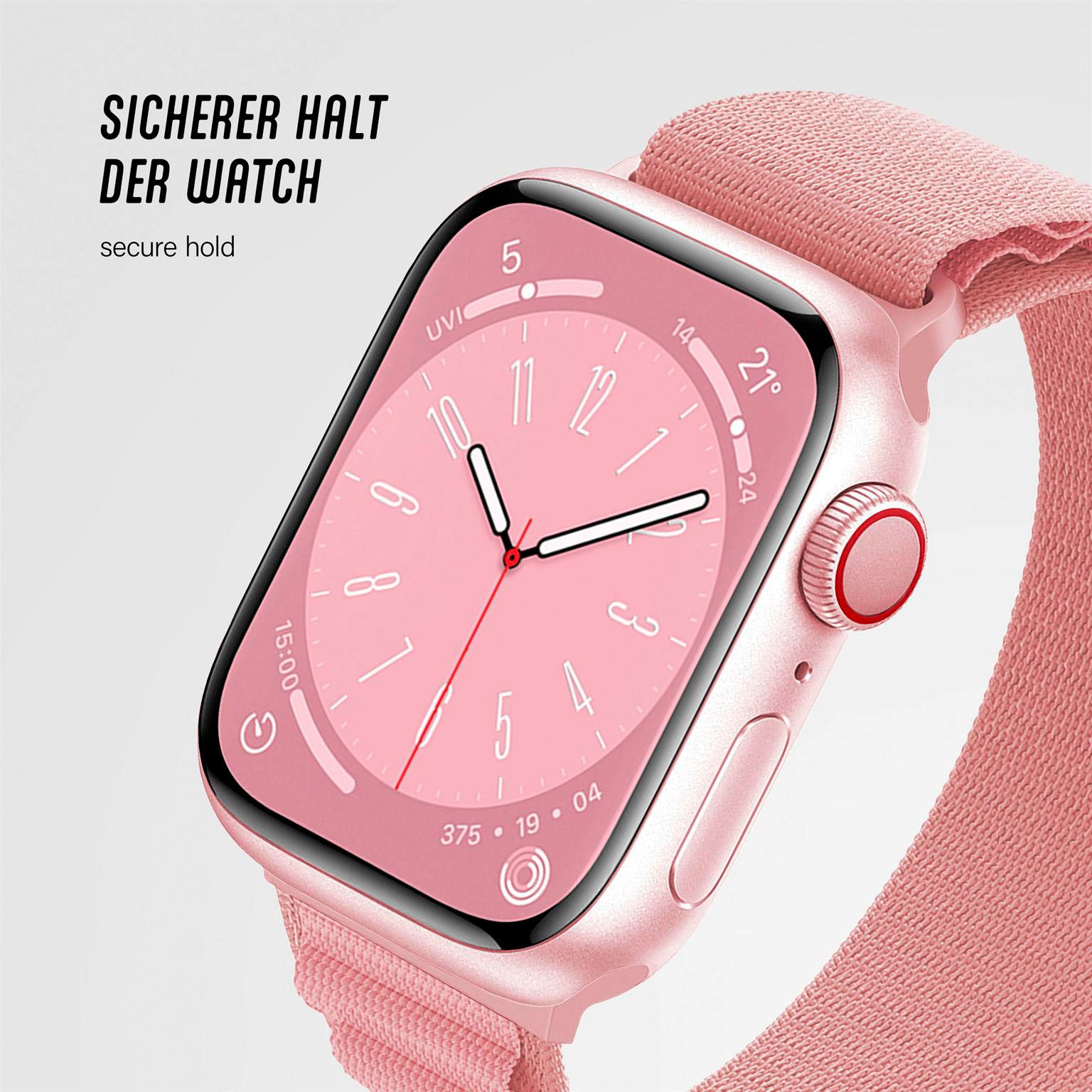 Active Loop für Apple Watch SE 3 (40mm) in der Farbe Soft Sand (Rosa / Pink)