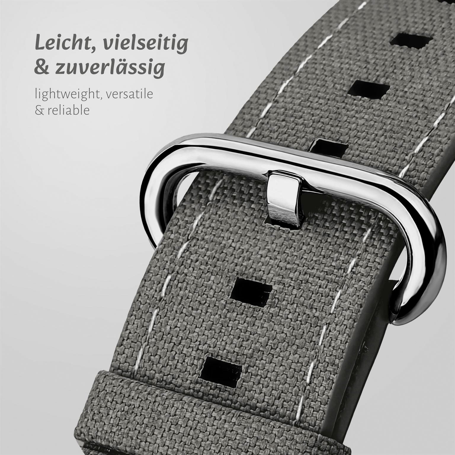 Urban Strap für Apple Watch SE 3 (40mm) in der Farbe Nebelgrau (Grau)