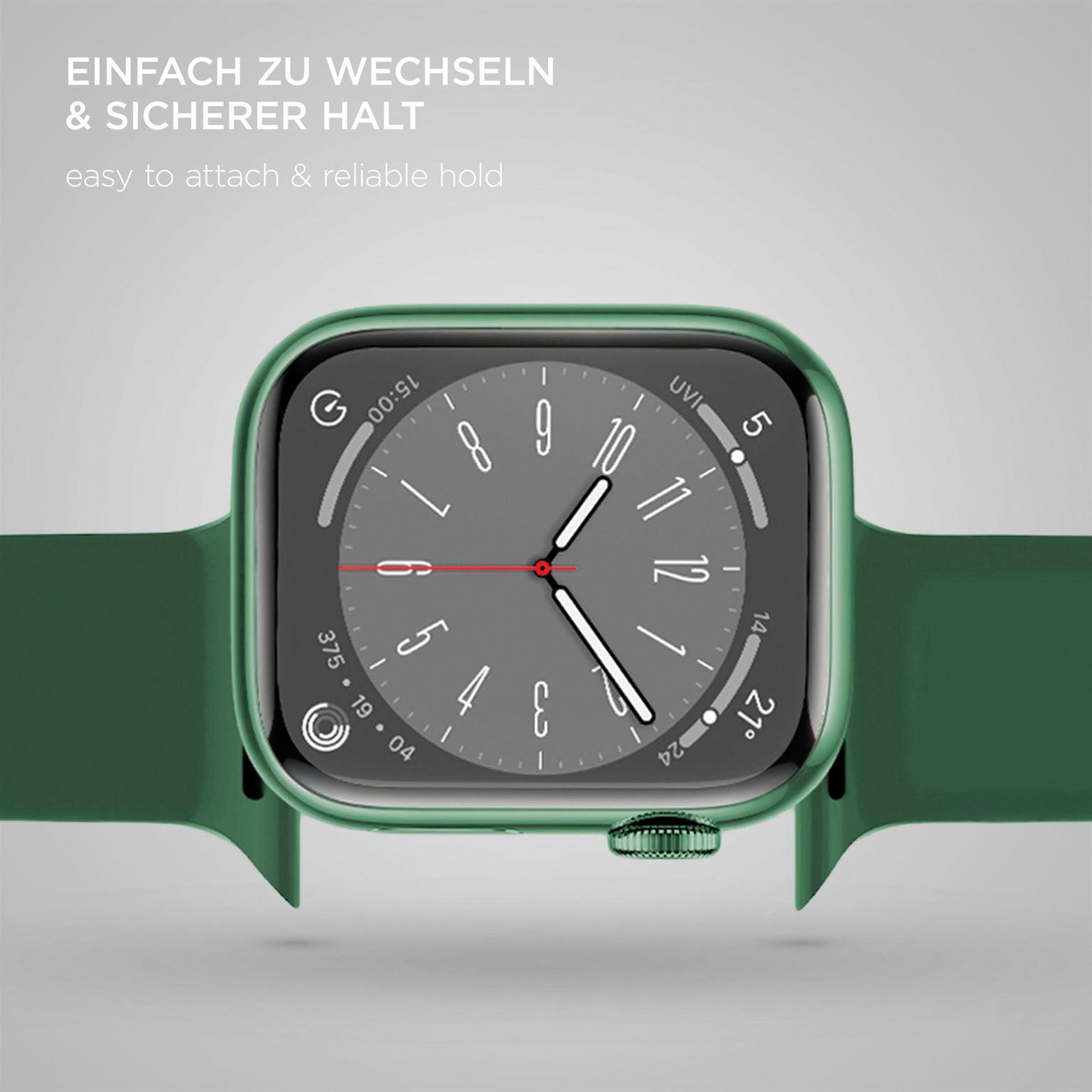 Soft Band für Apple Watch SE 3 (44mm) in der Farbe Forest Breeze (Grün)