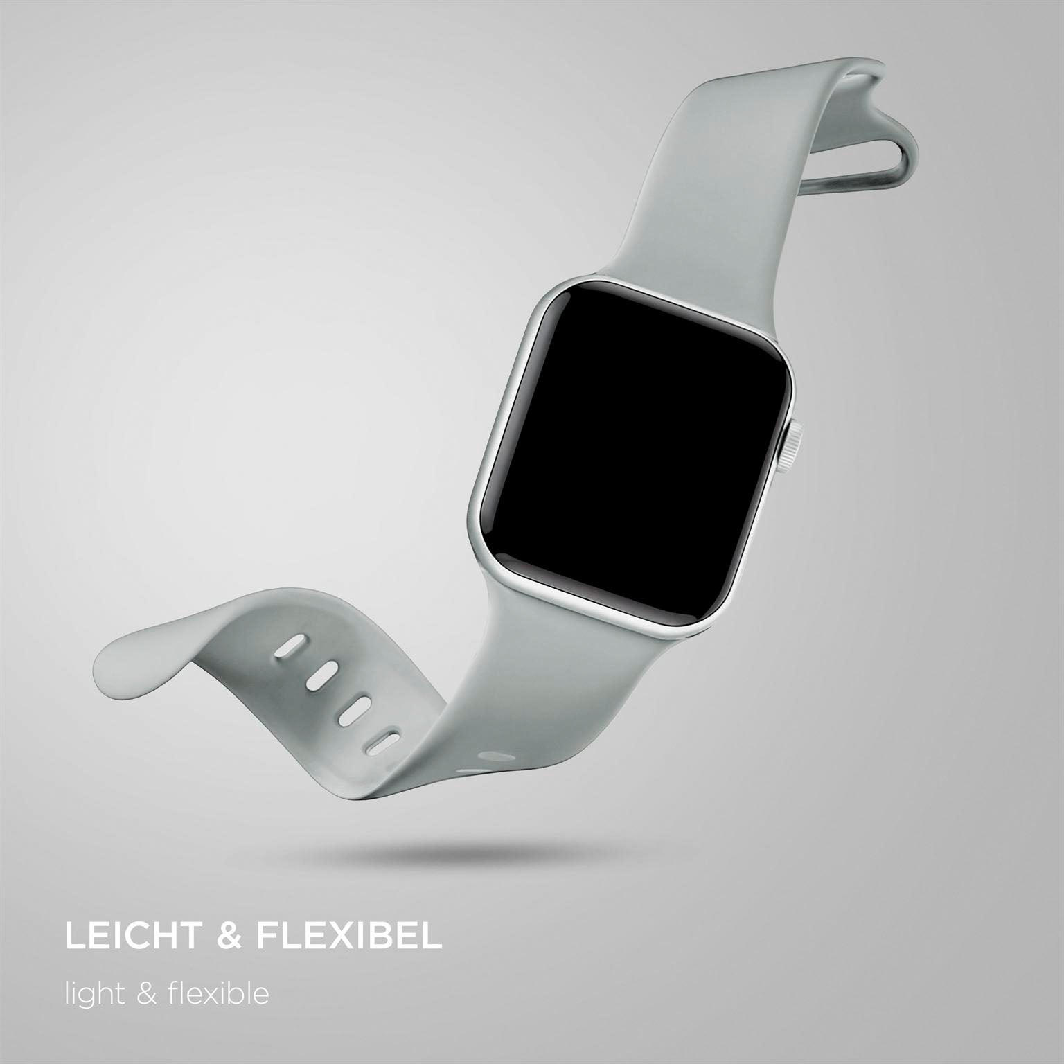 Soft Band für Apple Watch SE 3 (44mm) in der Farbe Slate Grey (Grau)