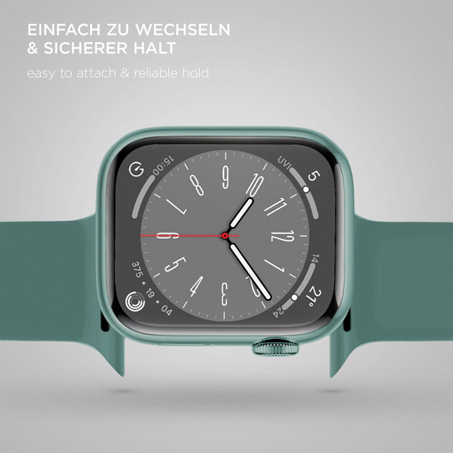 Soft Band für Apple Watch SE 3 (44mm) in der Farbe Evergreen (Grün)