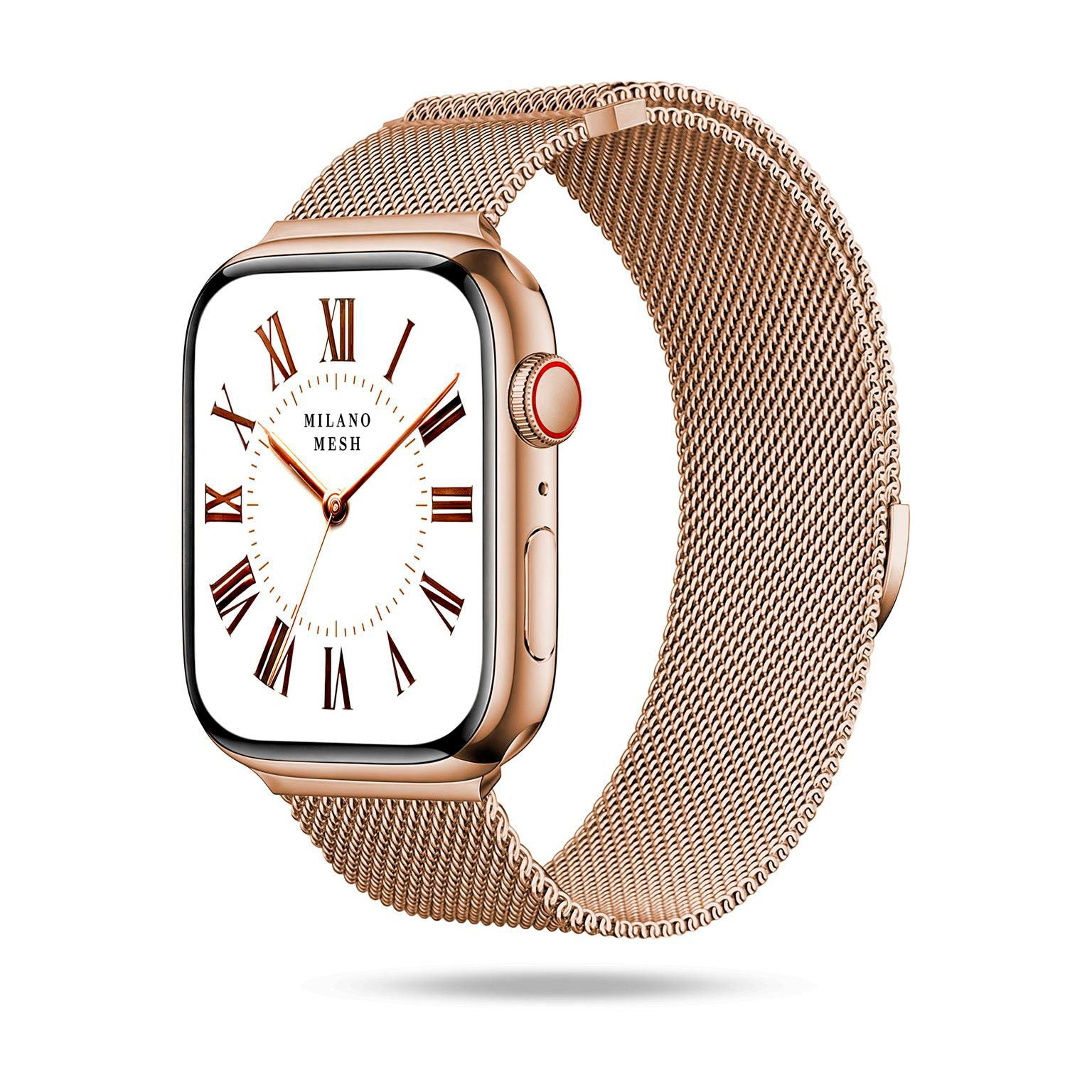 Milano Mesh für Apple Watch SE 3 (44mm) in der Farbe Firenze Rosa (Gold)