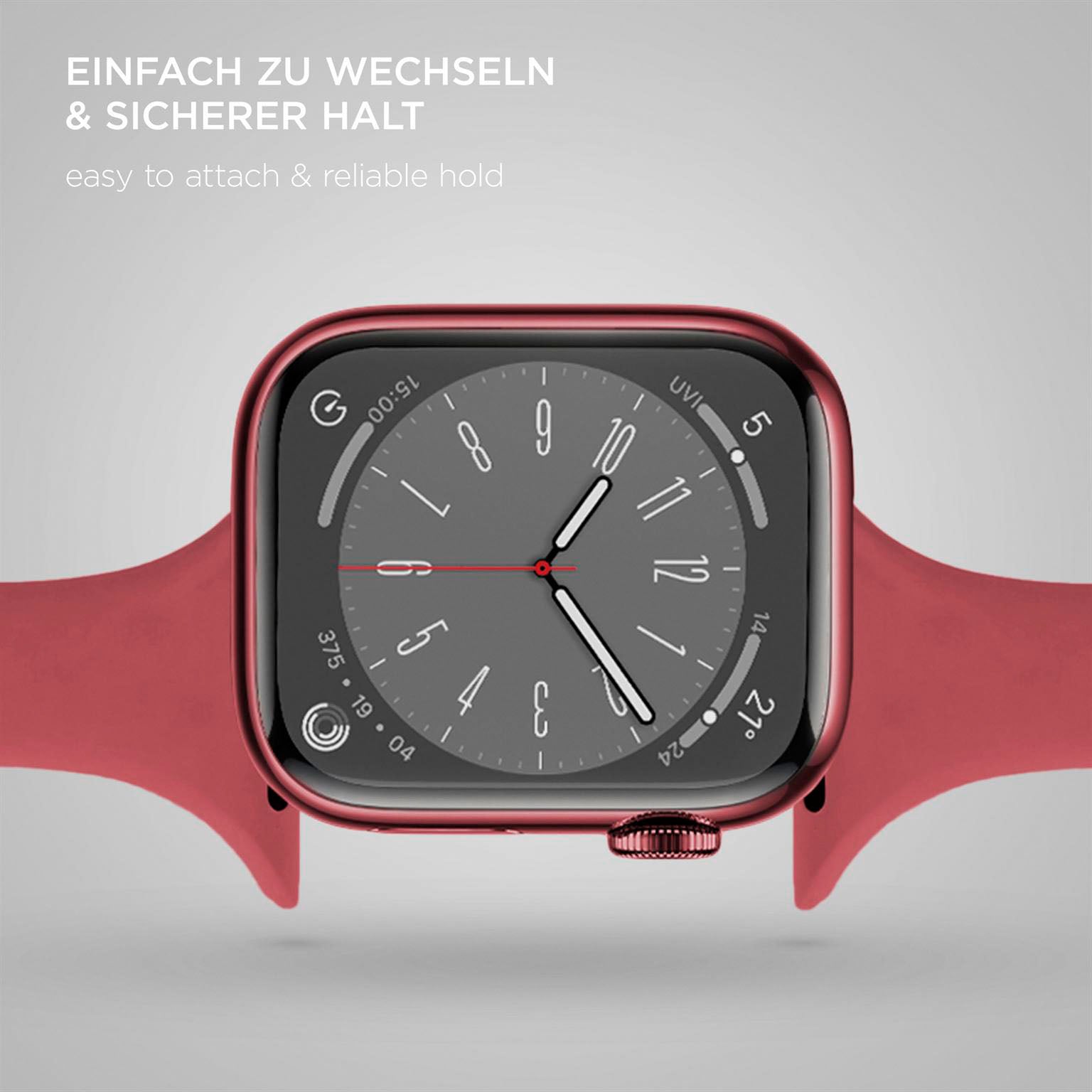 Soft Band Slim für Apple Watch SE 3 (44mm) in der Farbe Wild Berry (Rosa / Pink)
