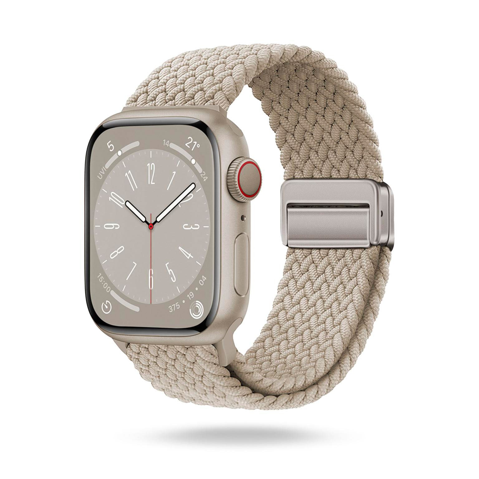 Casual Loop für Apple Watch SE 3 (44mm) in der Farbe Polarstern (Weiß)