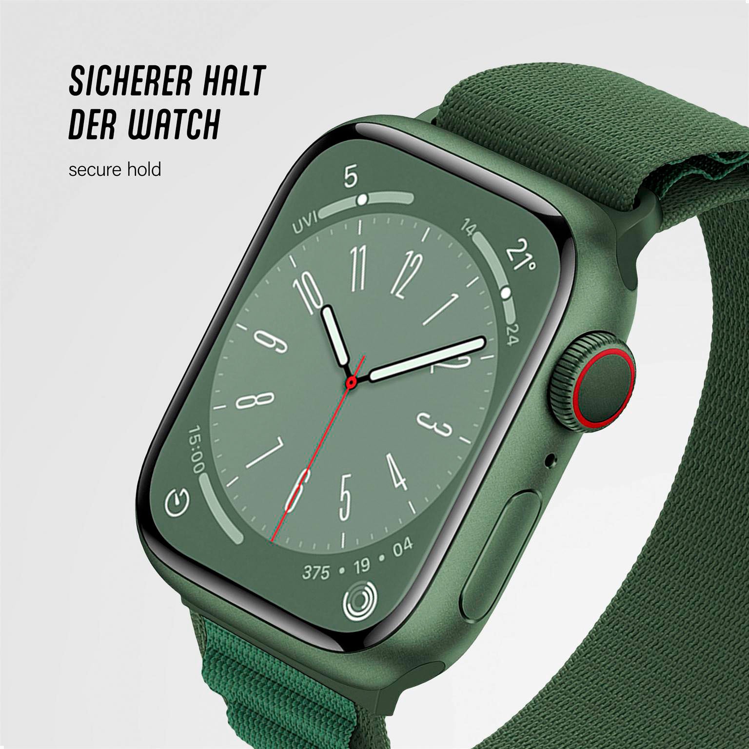 Active Loop für Apple Watch SE 3 (44mm) in der Farbe Petrol Green (Grün)