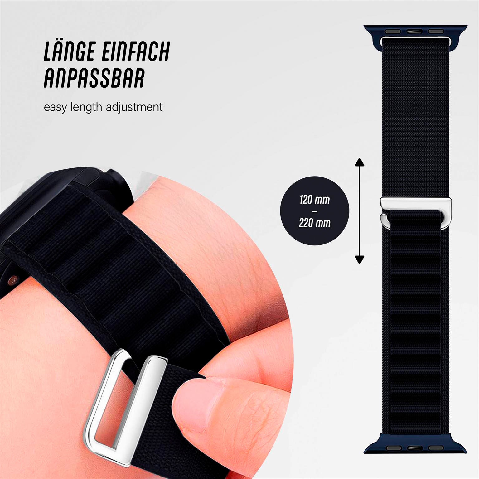 Active Loop für Apple Watch SE 3 (44mm) in der Farbe Deep Sea Blue (Blau)