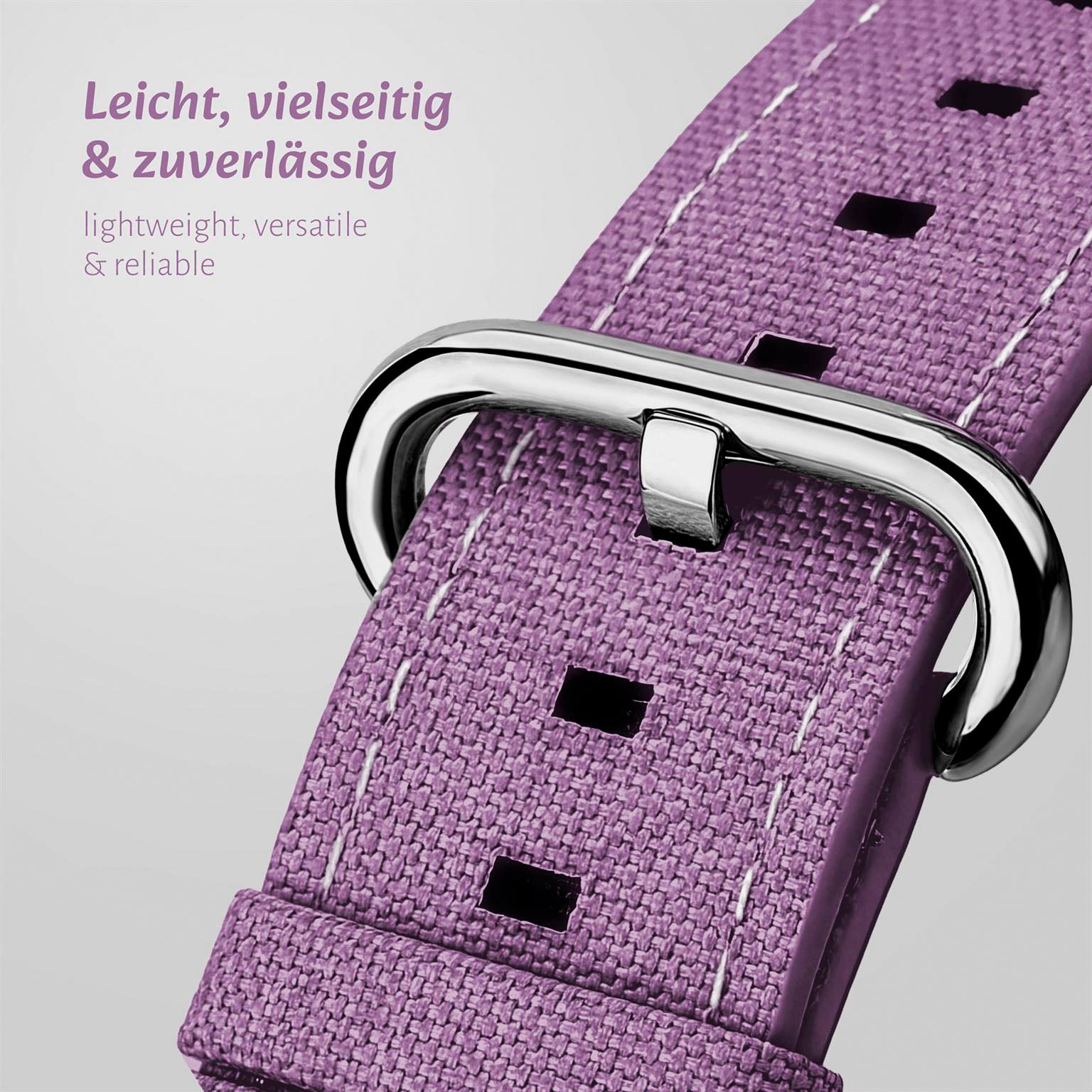 Urban Strap für Apple Watch SE 3 (44mm) in der Farbe Flieder (Lila / Violett)