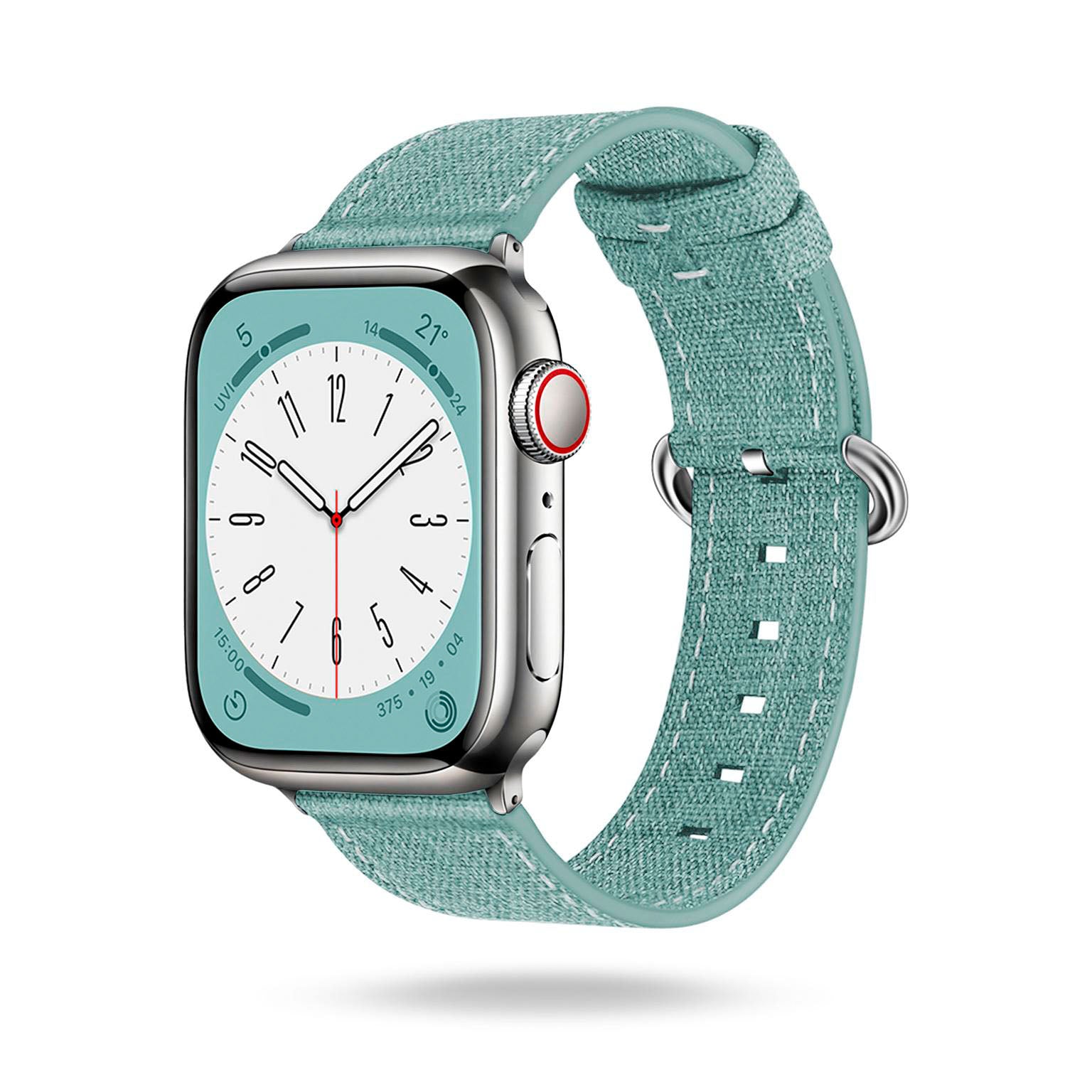 Urban Strap für Apple Watch SE 3 (44mm) in der Farbe Mintblau (Mint / Türkis)