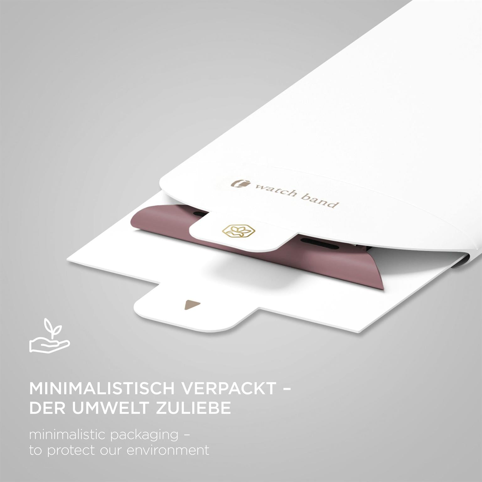 Soft Band für Apple Watch 10 (46mm) in der Farbe Smoky Plum (Braun / Beige)