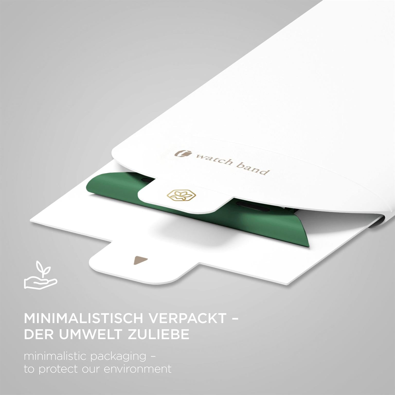 Soft Band Slim für Apple Watch 10 (46mm) in der Farbe Forest Breeze (Grün)