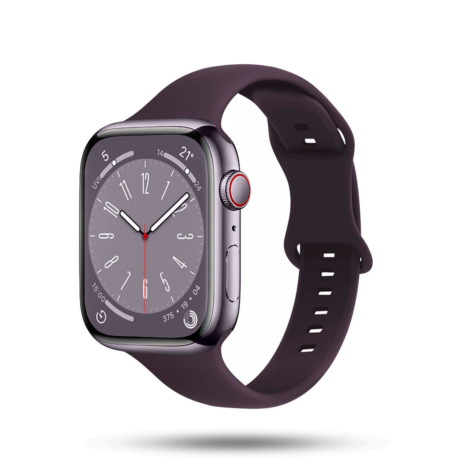 Soft Band Slim für Apple Watch 11 (42mm) in der Farbe Cherry Blossom (Lila / Violett)