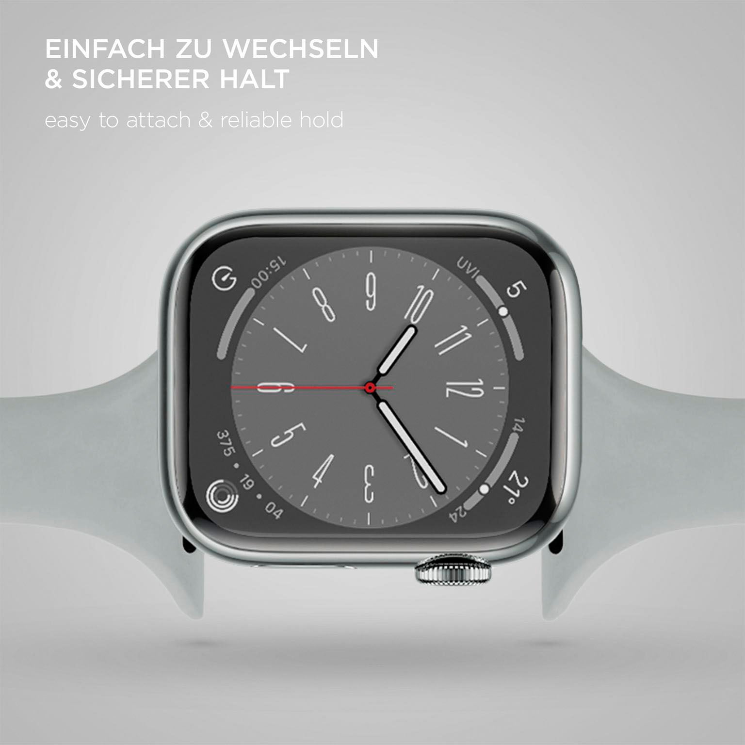 Soft Band Slim für Apple Watch 11 (42mm) in der Farbe Slate Grey (Grau)