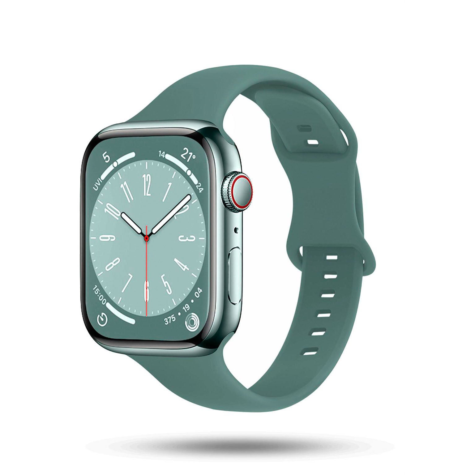 Soft Band Slim für Apple Watch 11 (42mm) in der Farbe Evergreen (Grün)