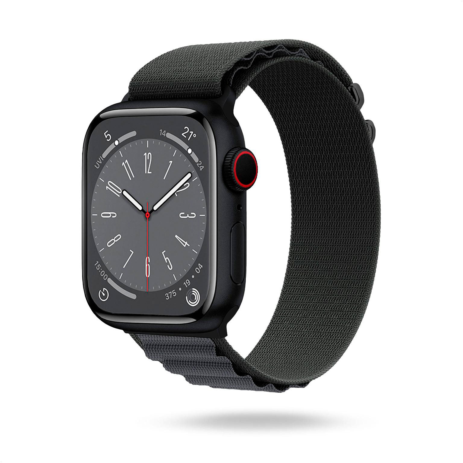 Active Loop für Apple Watch 11 (42mm) in der Farbe Charcoal Grey (Grau)