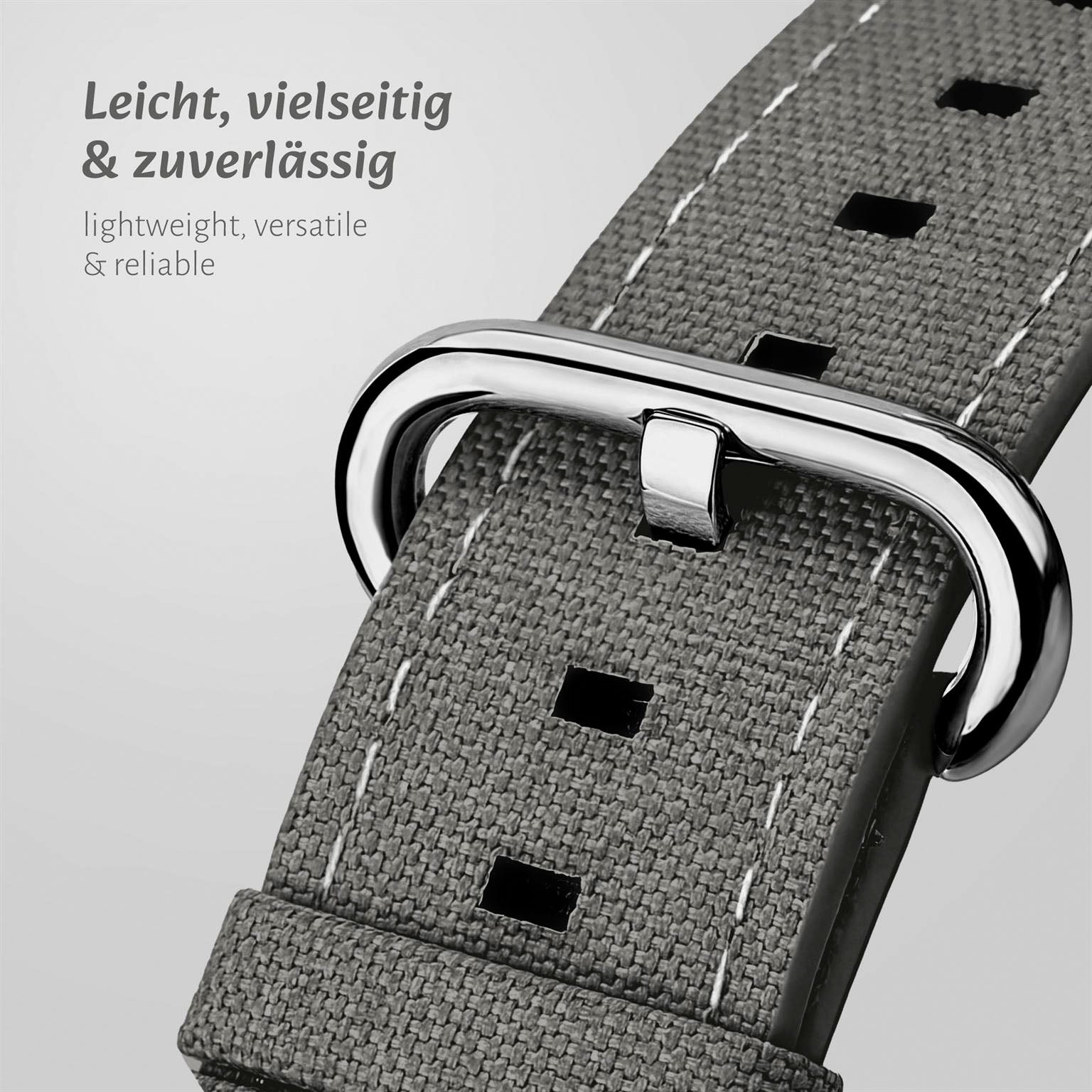 Urban Strap für Apple Watch 11 (42mm) in der Farbe Nebelgrau (Grau)