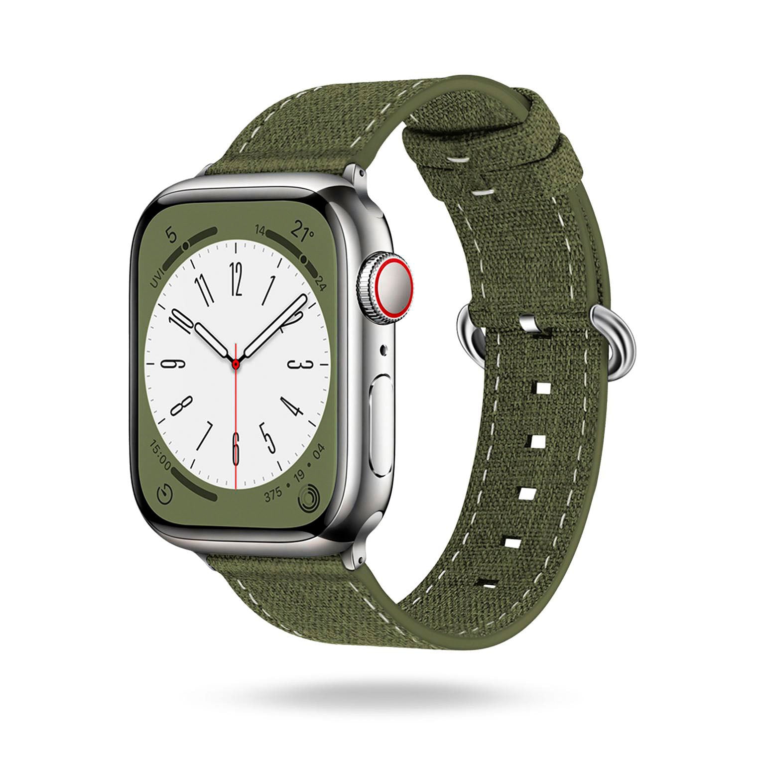 Urban Strap für Apple Watch 11 (42mm) in der Farbe Olivgrün (Grün)