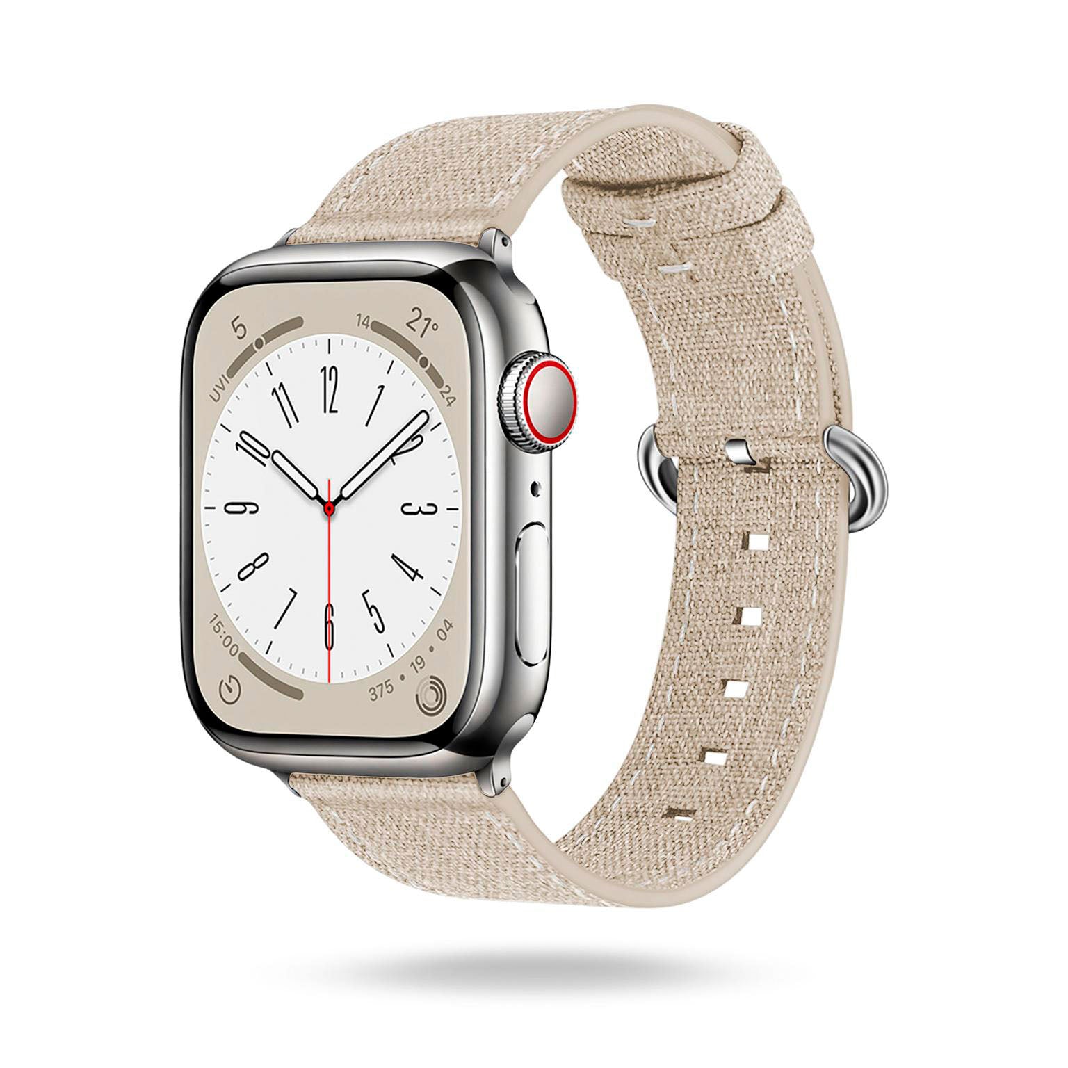 Urban Strap für Apple Watch 11 (42mm) in der Farbe Polarstern (Braun / Beige)