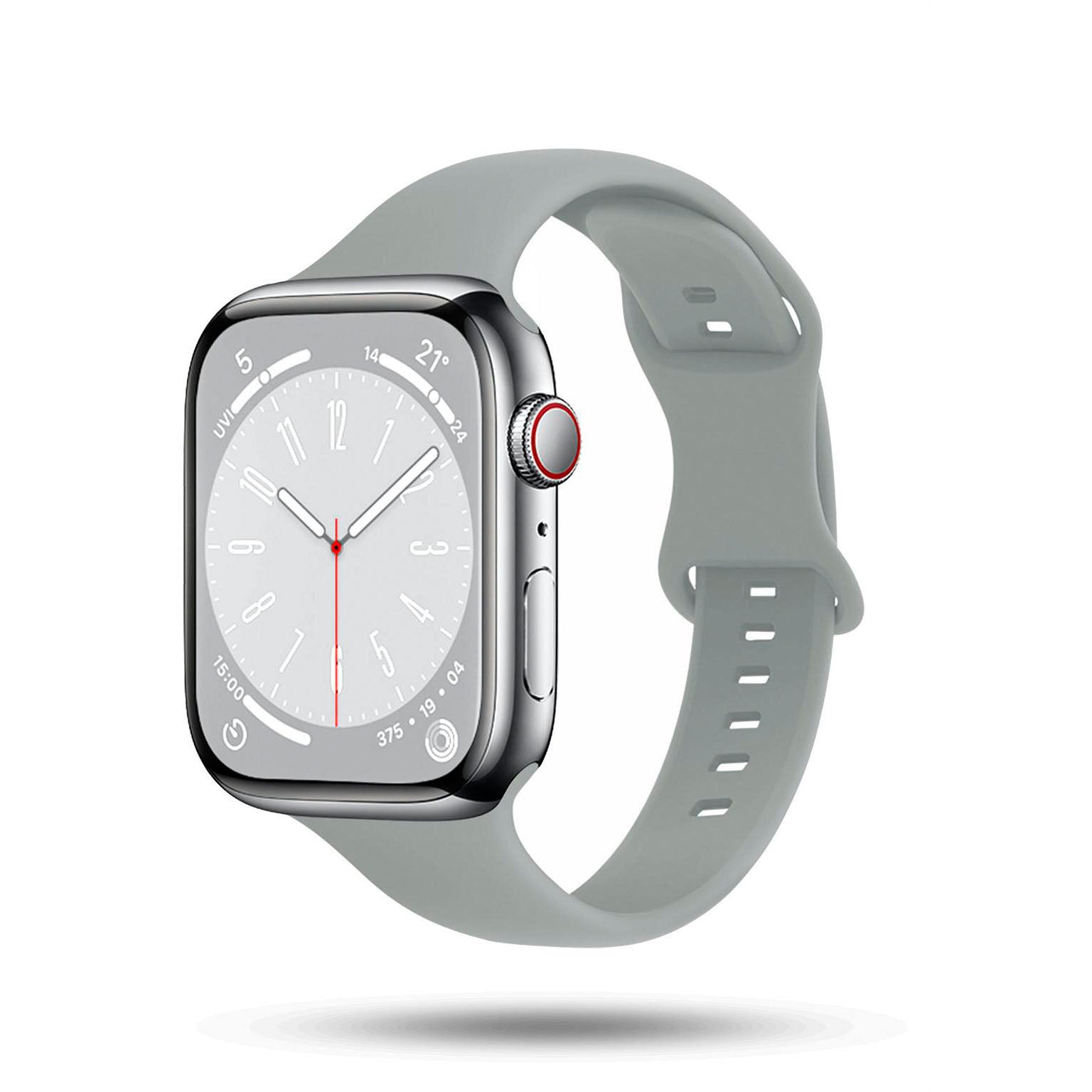 Soft Band Slim für Apple Watch 11 (46mm) in der Farbe Slate Grey (Grau)