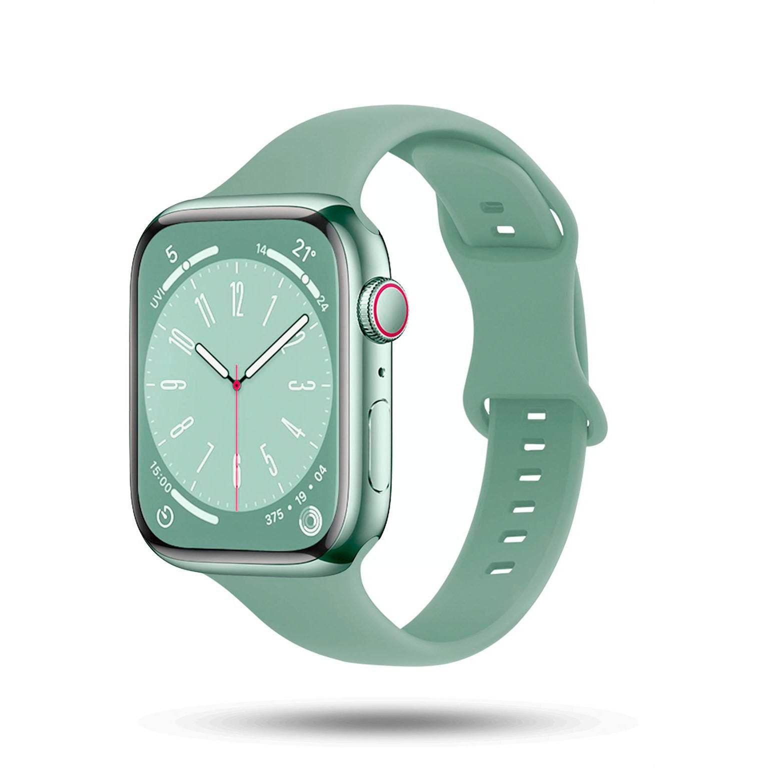 Soft Band Slim für Apple Watch 11 (46mm) in der Farbe Mint Whisper (Mint / Türkis)