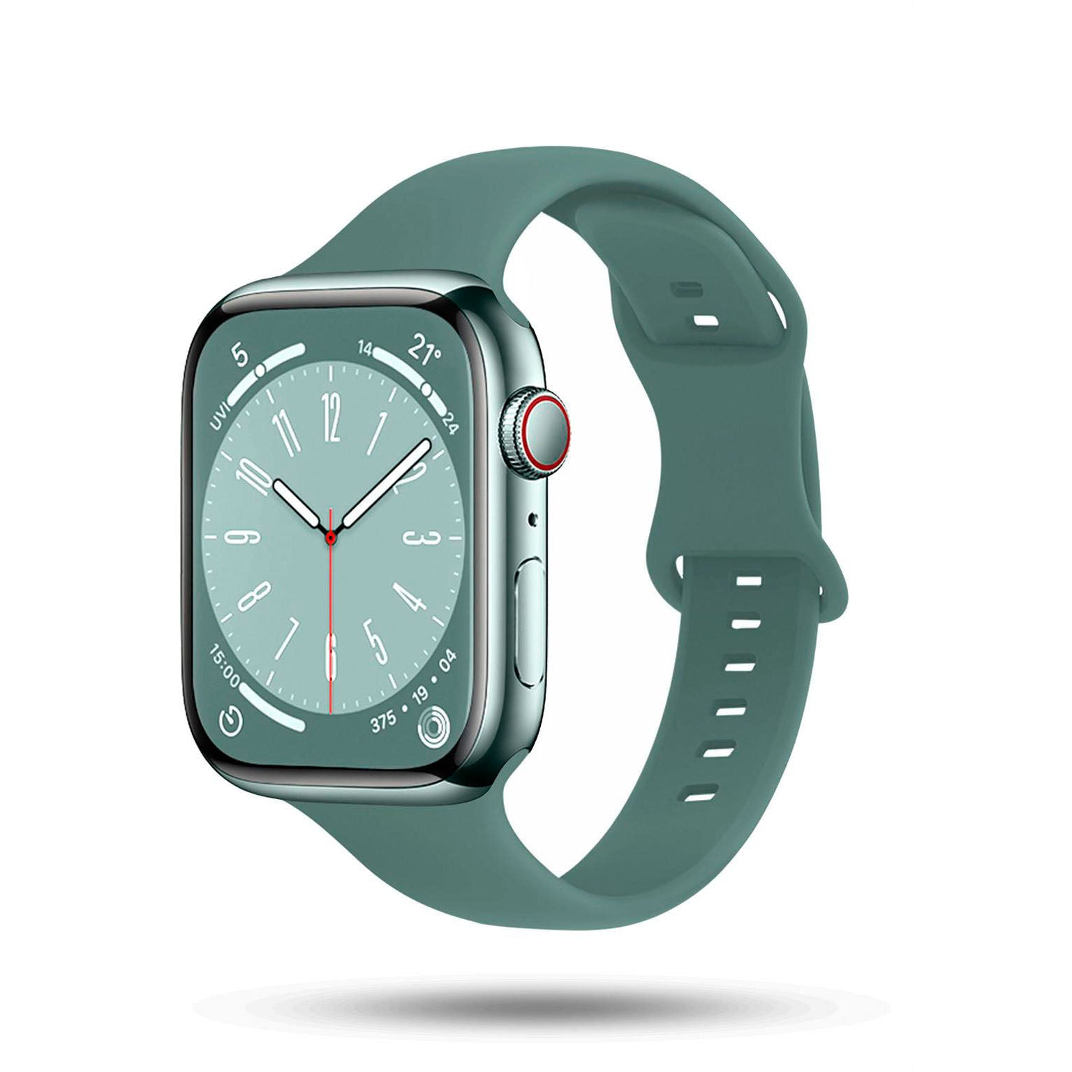 Soft Band Slim für Apple Watch 11 (46mm) in der Farbe Evergreen (Grün)