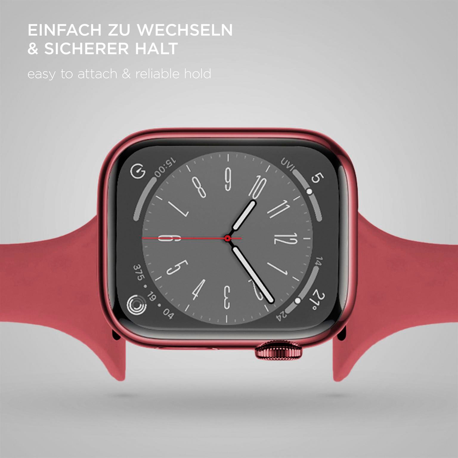 Soft Band Slim für Apple Watch 11 (46mm) in der Farbe Wild Berry (Rosa / Pink)