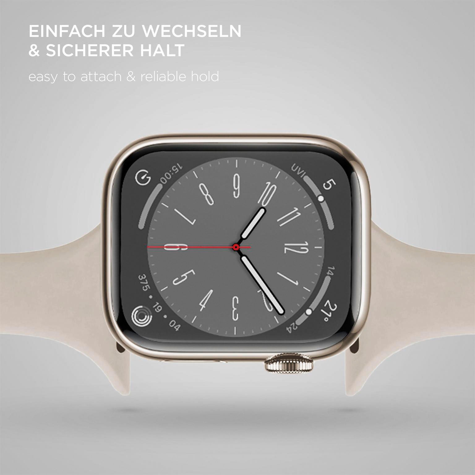 Soft Band Slim für Apple Watch 11 (46mm) in der Farbe Polarstern (Weiß)