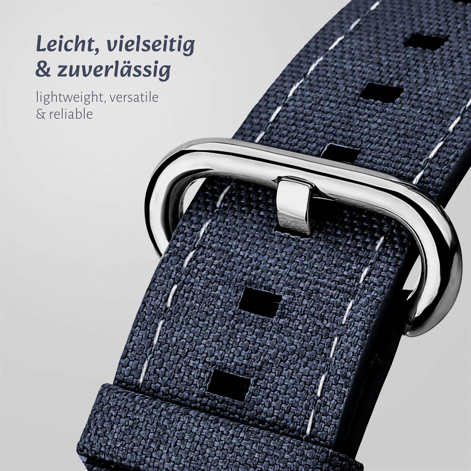 Urban Strap für Apple Watch 11 (46mm) in der Farbe Marineblau (Blau)