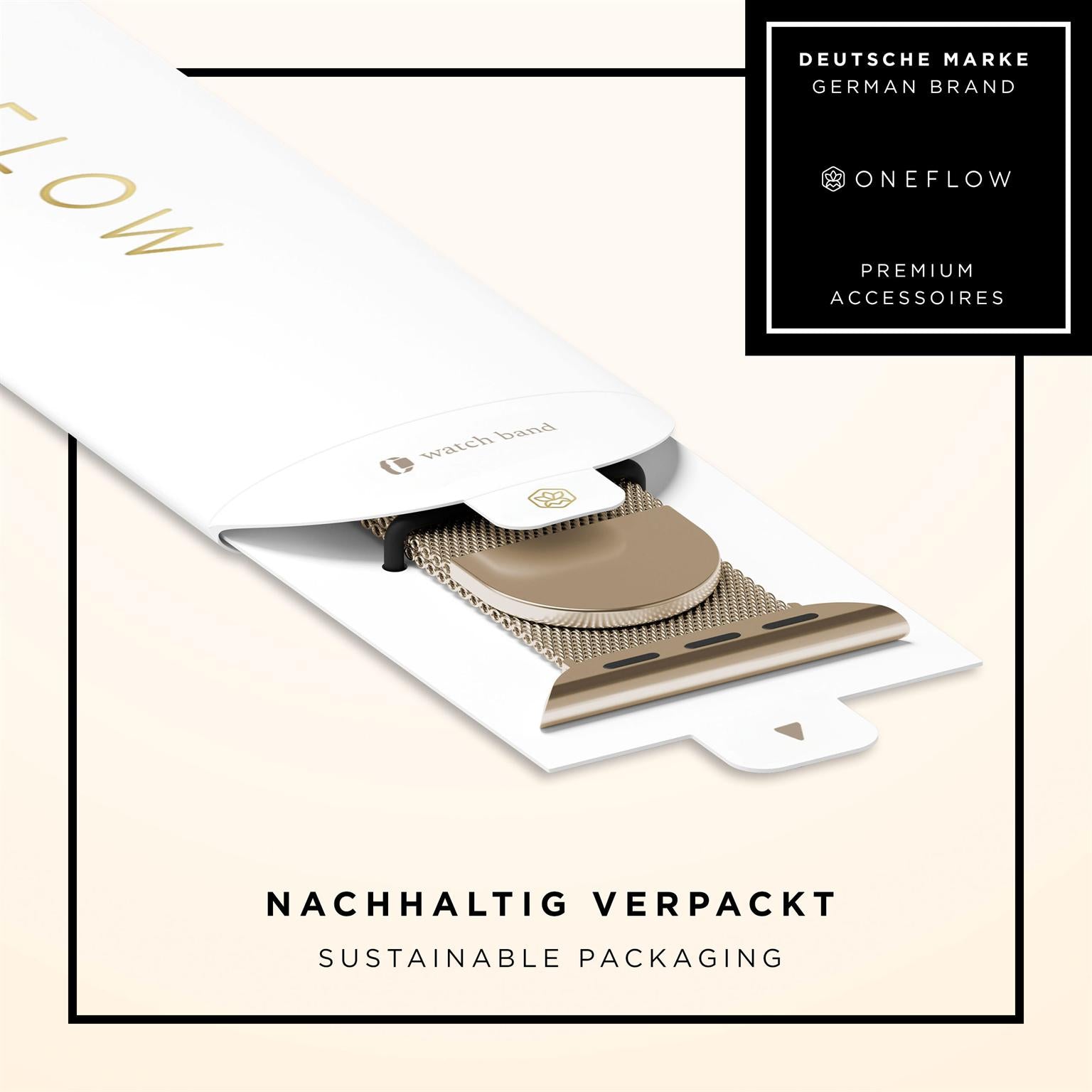 Milano Mesh für Apple Watch 3 (38mm) in der Farbe Verona Oro (Gold)