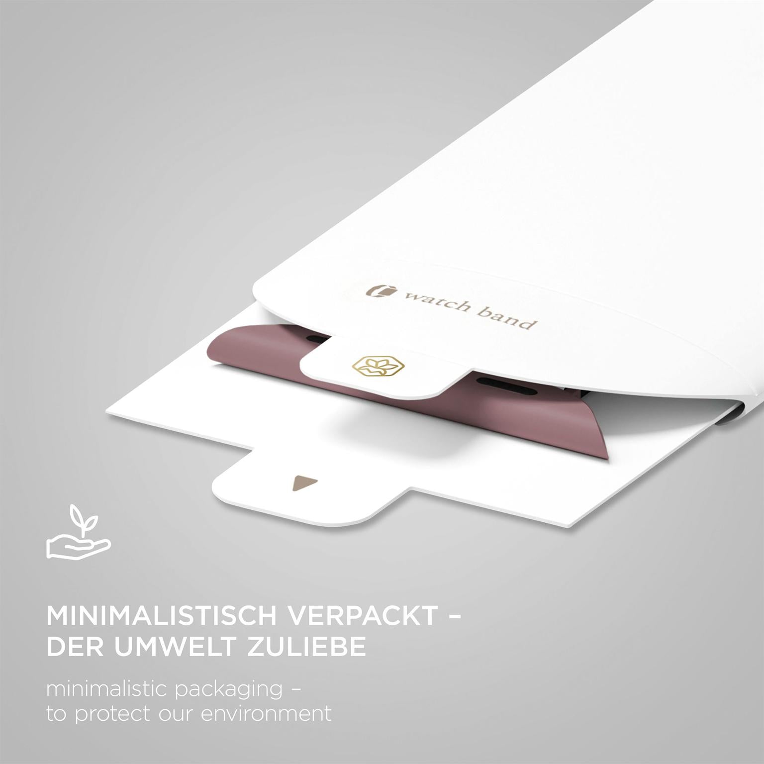 Soft Band für Apple Watch 5 (44mm) in der Farbe Smoky Plum (Braun / Beige)
