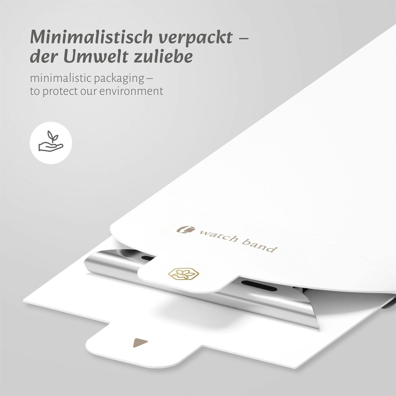 Urban Strap für Apple Watch 7 (41mm) in der Farbe Nebelgrau (Grau)