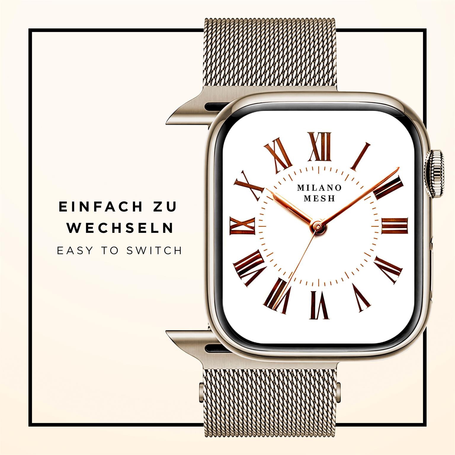 Milano Mesh für Apple Watch 8 (45mm)