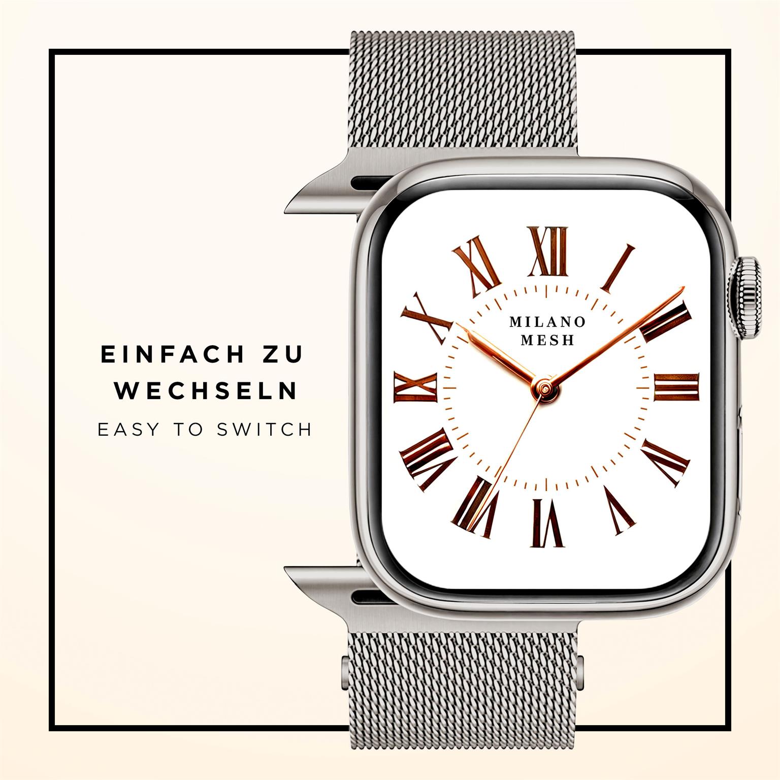 Milano Mesh für Apple Watch 9 (41mm)