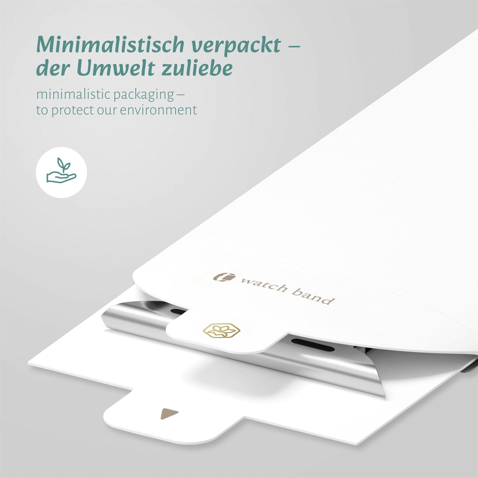 Urban Strap für Apple Watch 9 (45mm) in der Farbe Mintblau (Mint / Türkis)