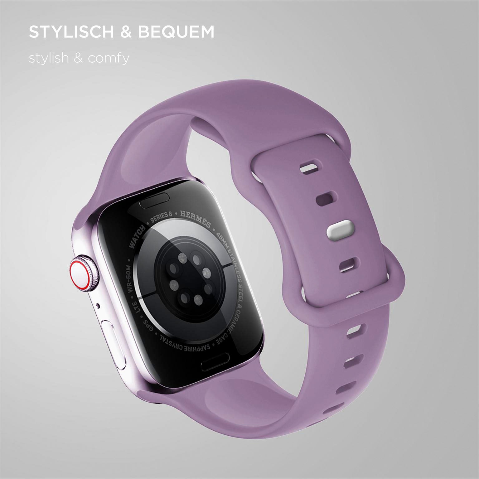 Soft Band für Apple Watch Ultra 3 (49mm) in der Farbe Lavender Dream (Lila / Violett)