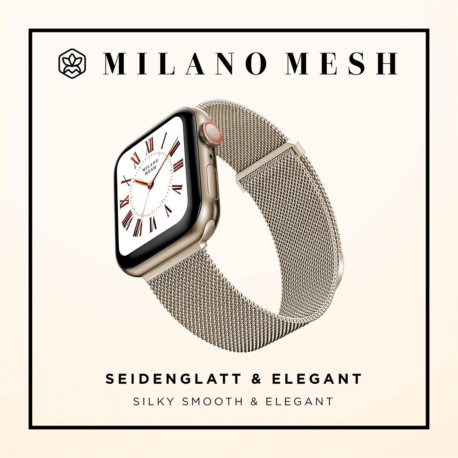 Milano Mesh für Apple Watch Ultra 3 (49mm) in der Farbe Verona Oro (Gold)